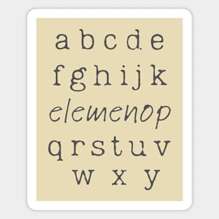 Alphabet Elemenop Magnet